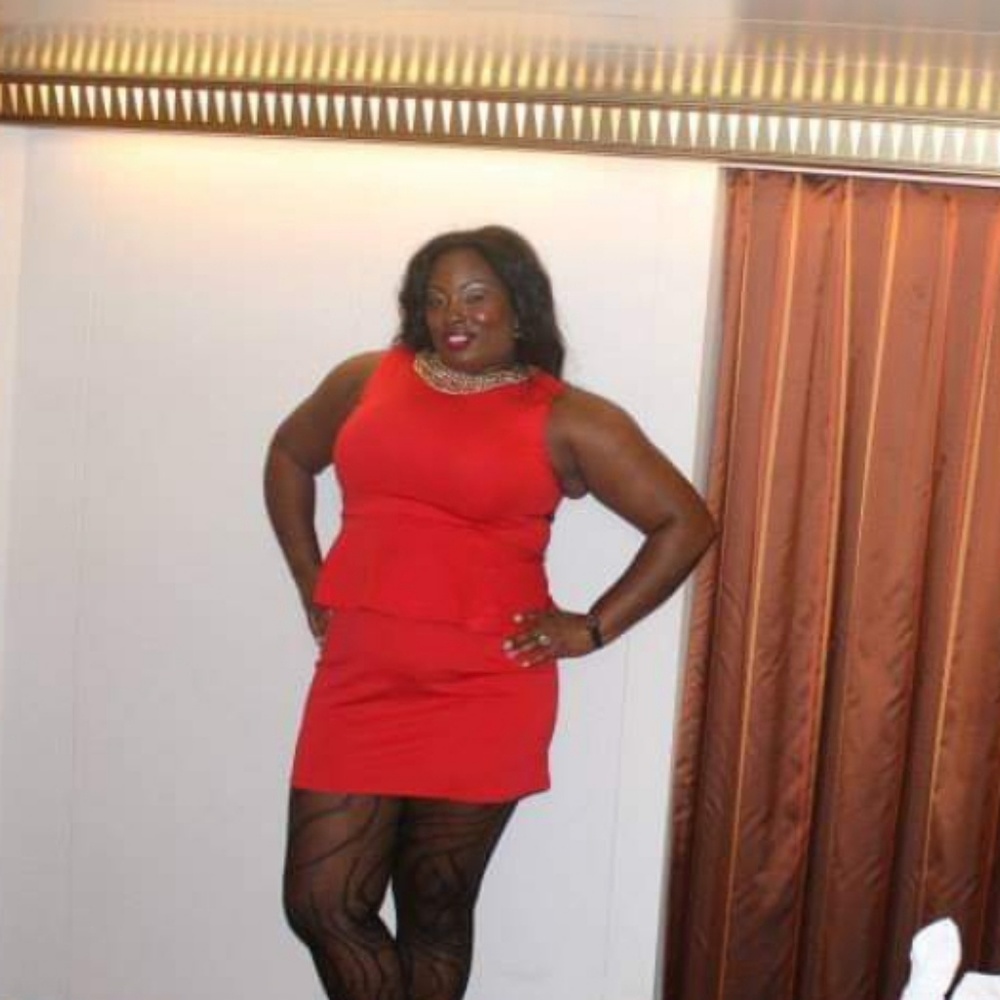 International Concepts(INC) Red Peplum Dress